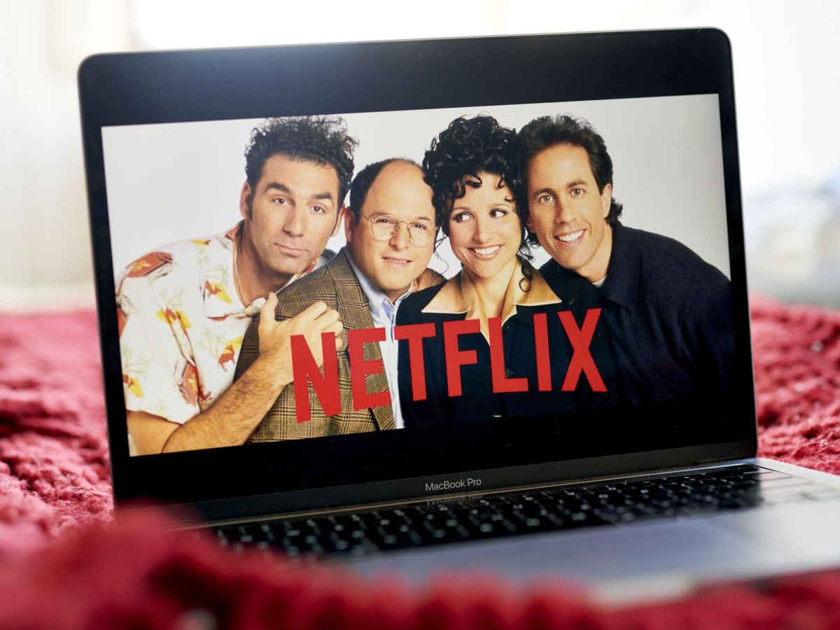 The television series "Seinfeld" streaming on the Netflix website.