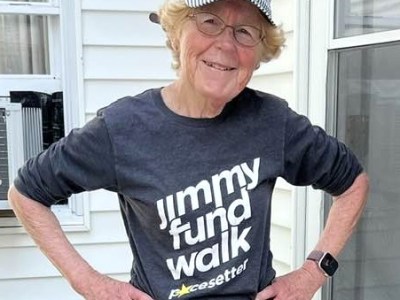 At age 78, Rumford woman sets the pace for cancer research fundraising